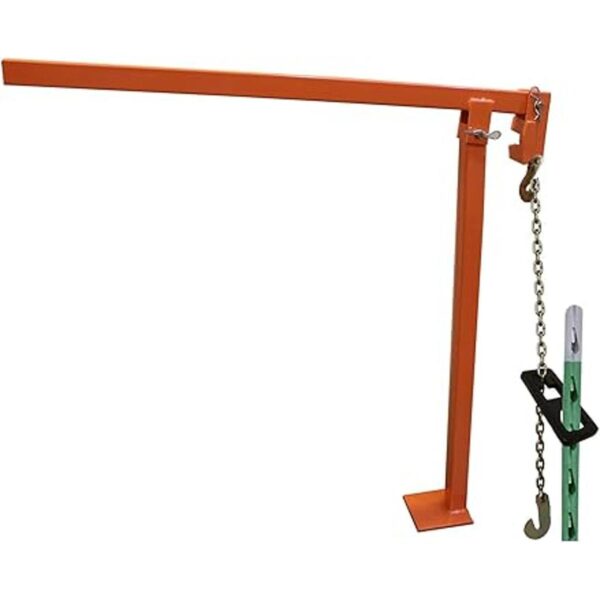 Placa extractora de postes en T acero resistente equipo_4