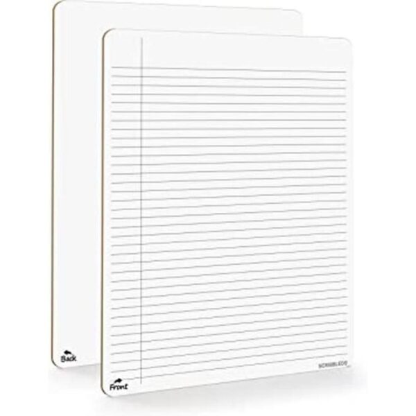 Cuaderno de borrado en seco tablero rayado para la_1