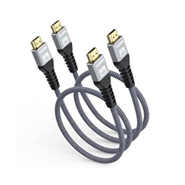 Cable HDMI corto de 1.5 pies paquete de 2 cable HDMI 2.1_1