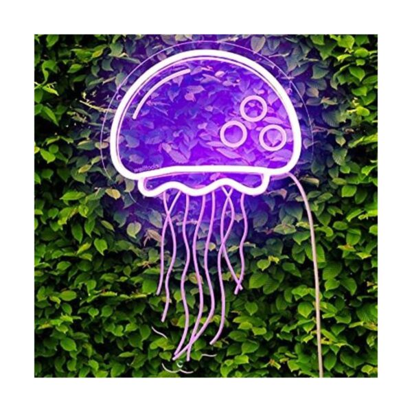 Letrero de neón de medusas para decoración de pared de_1