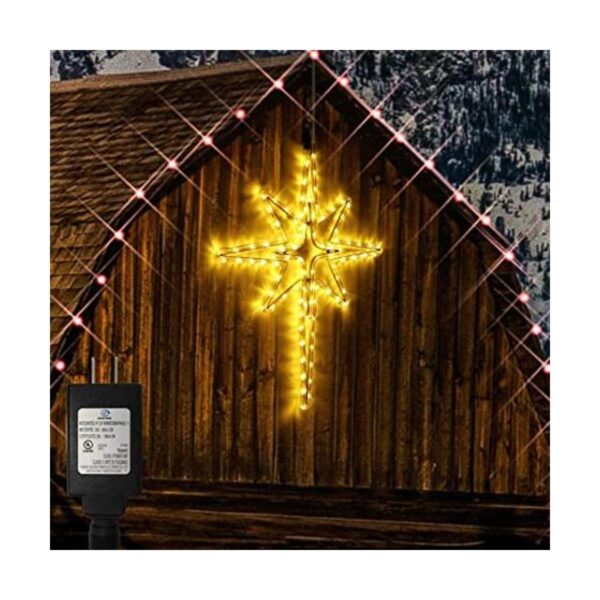 Luces de Navidad de 22 pulgadas con estrella de Belén para_1