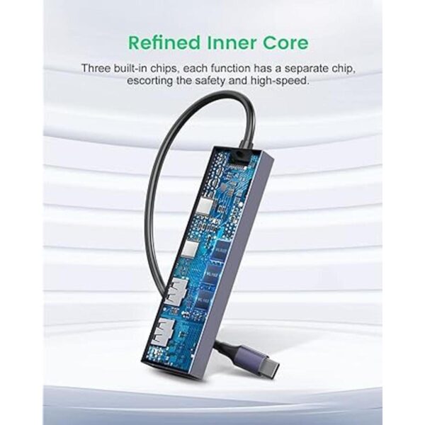 CYBORIS Hub USB C de 4 puertos adaptador USB C a USB 3.1_4