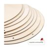 FSWCCK 8 círculos de madera en blanco de 12 pulgadas para