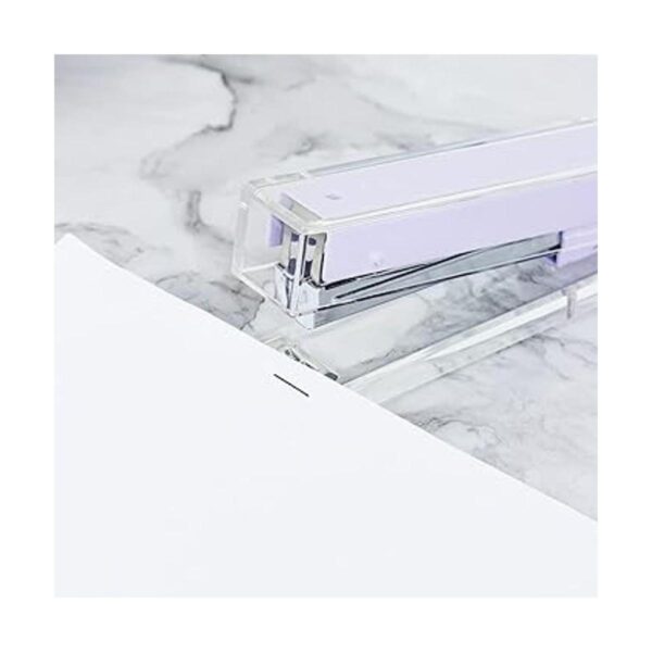 Engrapadora de escritorio de cuerpo acrílico transparente_5