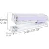 Engrapadora de escritorio de cuerpo acrílico transparente_2