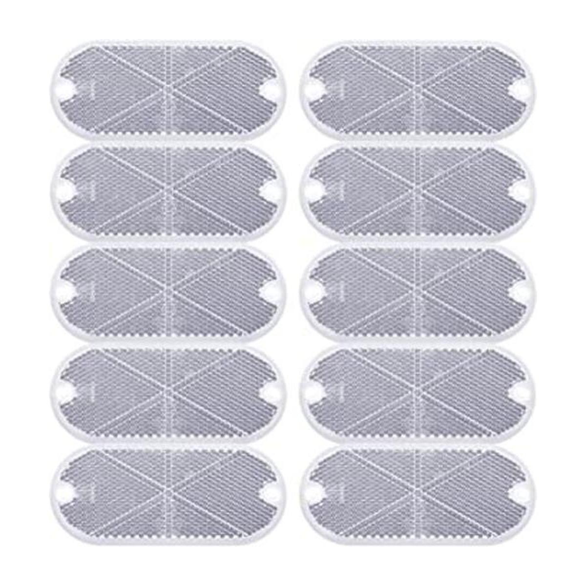 Paquete de 10 reflectores delanteros ovalados para puerta