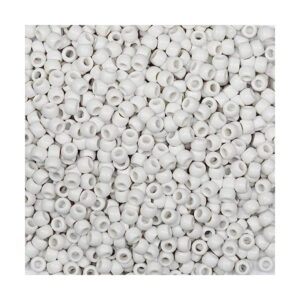 Tibaoffy Crafts Cuentas blancas de 0.236 x 0.354 in_1