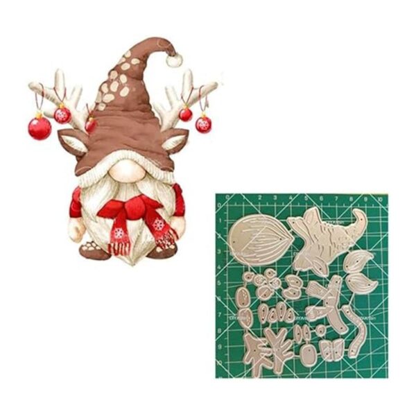 Troqueles de metal de Papá Noel de Navidad plantillas de_2