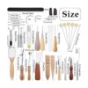 Leather Craft Tools 60 Pieces Leather Working Tools and_2