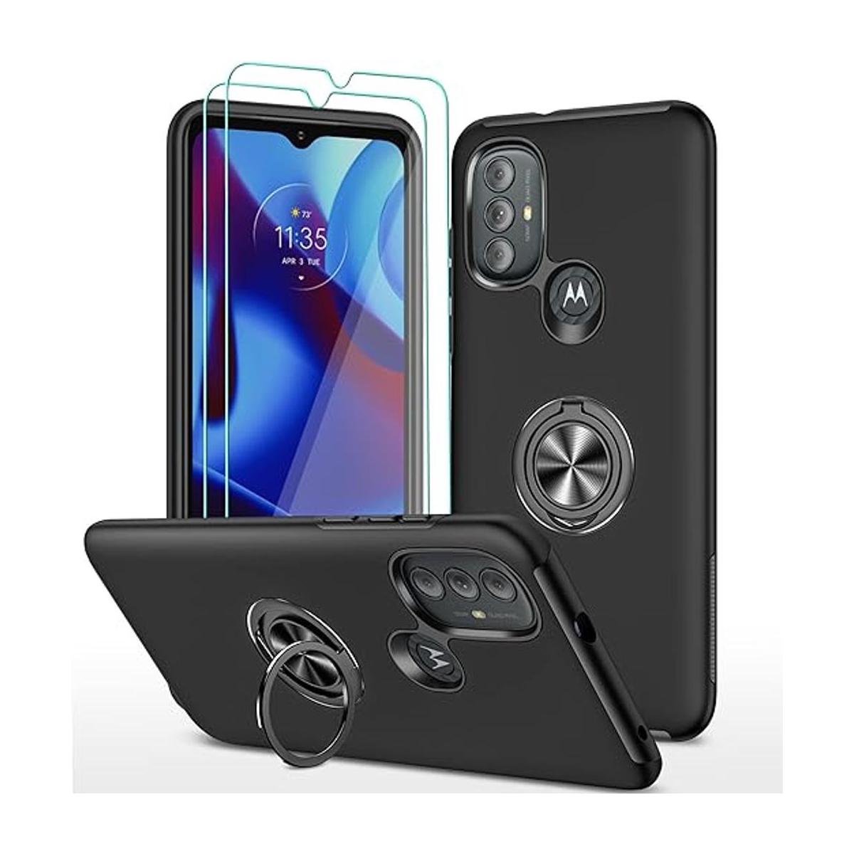 HONGAMY Funda para Moto G Power 2022 con 2 protectores de