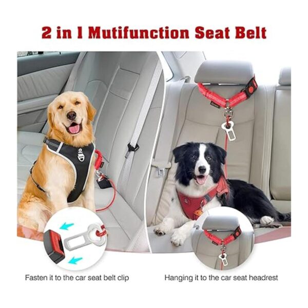 CHZUOBER Cinturón de seguridad de coche para perro 2 en_3