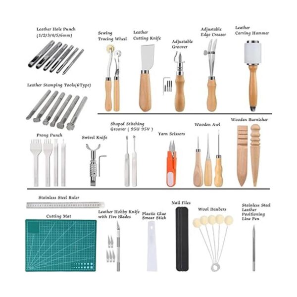 Herramientas de trabajo de cuero kits de artesanía de