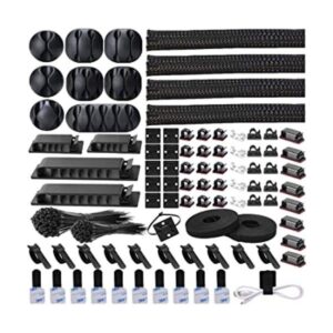 DRIVUU Kit organizador de gestión de cables de 311 piezas