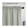Cortinas de color verde salvia de 63 pulgadas de largo