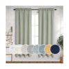 Cortinas de color verde salvia de 63 pulgadas de largo