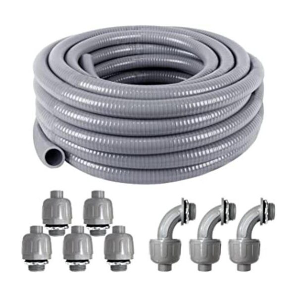 Kit de conductos eléctricos de 34 pulgadas de 25 pies