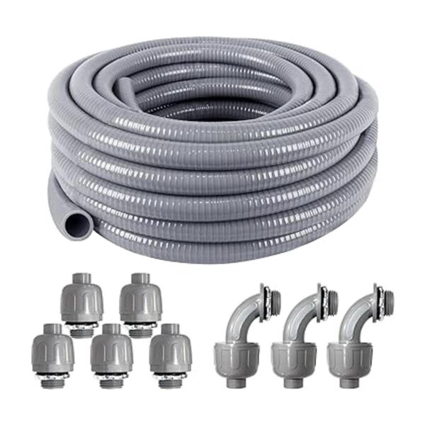 Kit de conductos eléctricos de 12 pulgada de 25 pies con