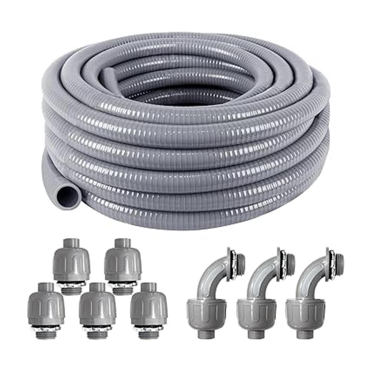 Kit de conductos eléctricos de 12 pulgada de 25 pies con