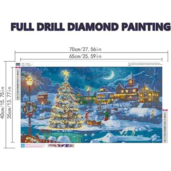 GESOON Christmas Night Diamond Painting DIY 5D Diamond