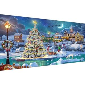 GESOON Christmas Night Diamond Painting DIY 5D Diamond