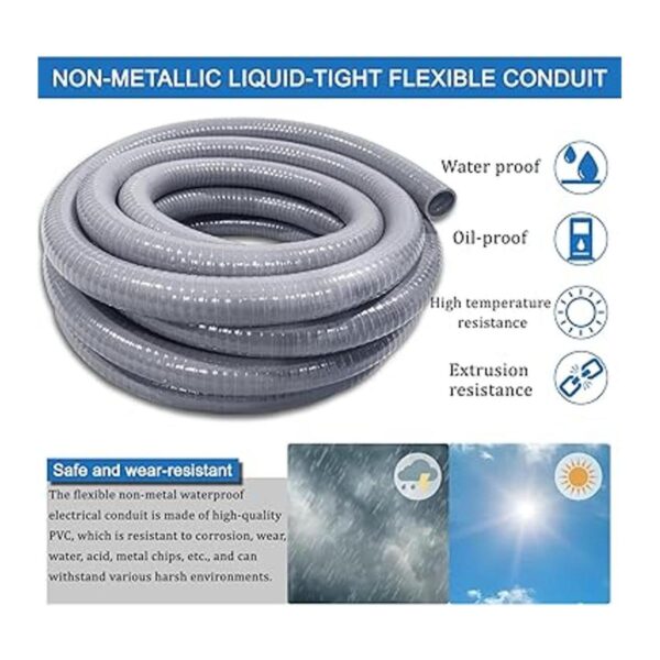 Kit de conductos eléctricos de 12 pulgada de 25 pies con