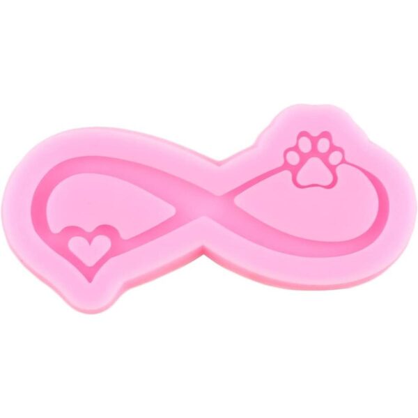 MIYAHOUSE Llavero de cinta de amor molde de silicona con