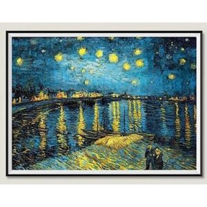 NIHOJIUMA Kits de pintura de diamantes Van Gogh noche_1