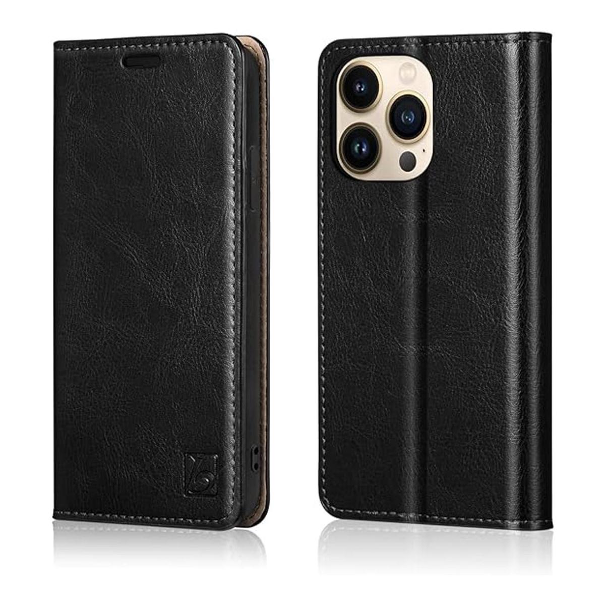 Belemay Funda para iPhone 14 Pro Max cartera de piel