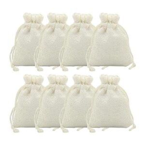 50 bolsas de regalo de arpillera con cordón bolsas de_1
