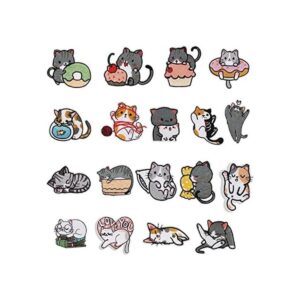 Nicime 18 parches de gato para ropa planchar o coser en