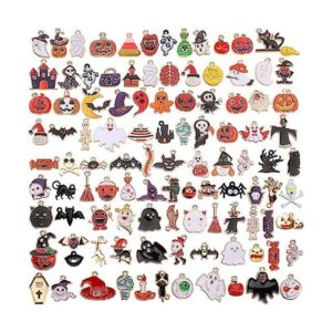 SANNIX 110 dijes de Halloween esmaltados dorados para_1
