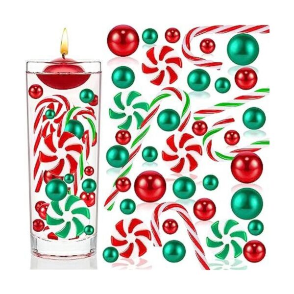 HTZNHXT 120 piezas de relleno de jarrón de Navidad