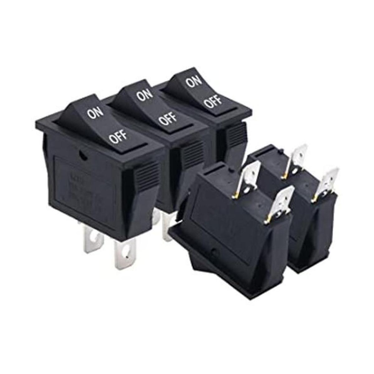 Twidec Interruptor basculante de 2 pines de 2 posiciones