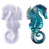Hippocampus Molde de resina de silicona para colgar en la_1