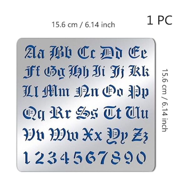 BENECREAT Plantillas de letras de metal mate alfabeto