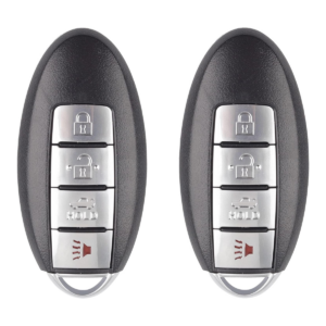 Dasbecan 2 llaveros de repuesto compatibles con Nissan_1