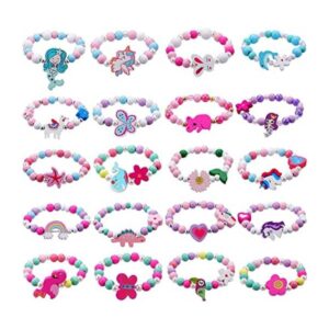 JOTIKO Pulseras de cuentas de 20 unidades para niñas_1