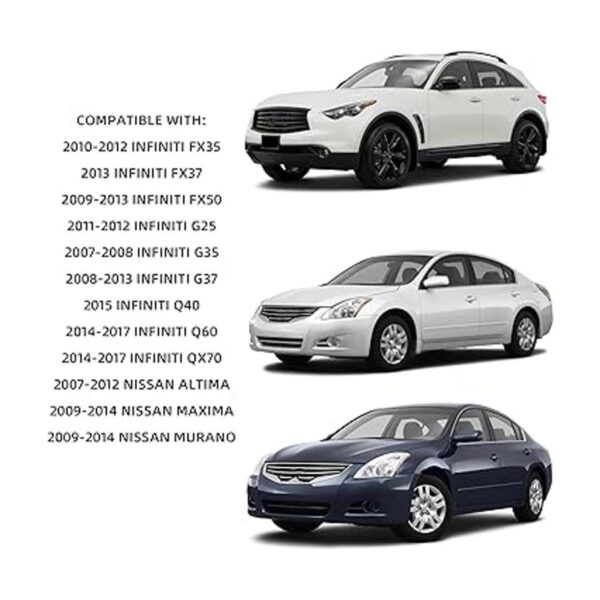 Dasbecan 2 llaveros de repuesto compatibles con Nissan_4