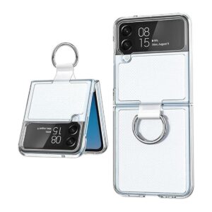 MAKAVO Funda transparente para Samsung Galaxy Z Flip 4 con_1