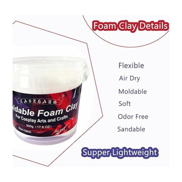 500g Cosplay Foam Clay Lightweight Sculpting Foam Air