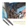 Topec 9Pcs Jumbo Spiral Flute Extractor Easy Out Bolt
