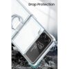 MAKAVO Funda transparente para Samsung Galaxy Z Flip 4 con_4