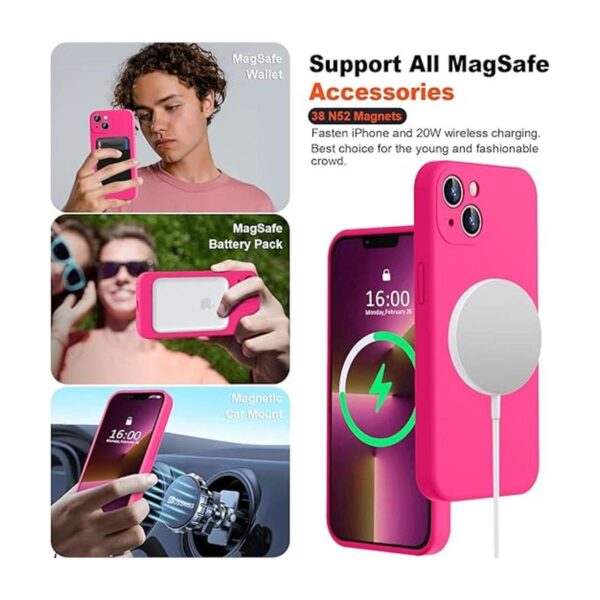 BossKiss Funda magnética de silicona compatible con iPhone_2