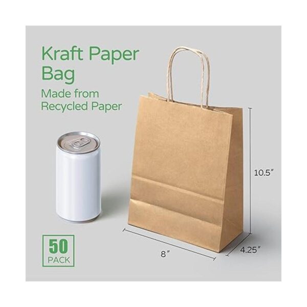 Paquete de 50 Bolsas de regalo de tamaño mediano de 8 x
