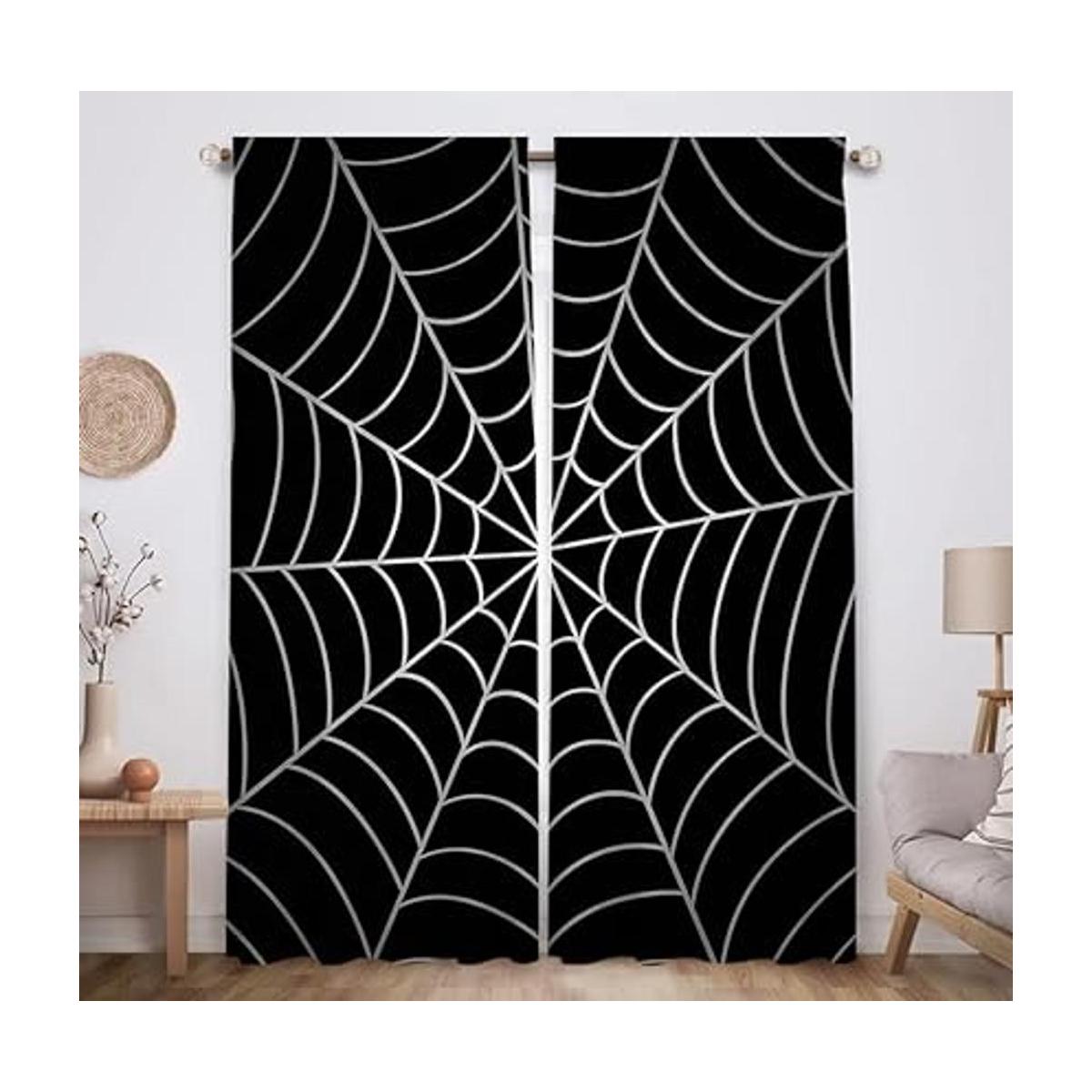 Allenjoy Cortinas de tela de araña de superhéroe para