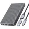 ORICO Carcasa SSD M.2 NVMe dual adaptador USB C a M2 para_1