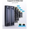 ORICO Carcasa SSD M.2 NVMe dual adaptador USB C a M2 para_3