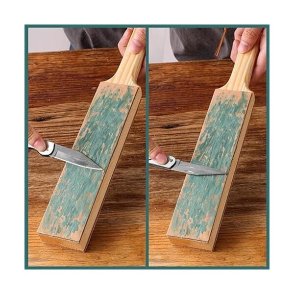 ANGERSTONE Strop de cuero de doble cara para afilar