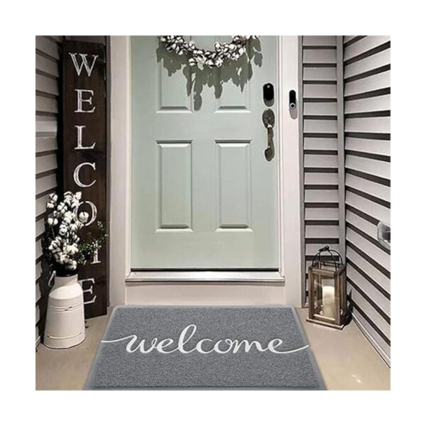 Fireosma Tapete para puerta 30 x 17.5 pulgadas gris_5