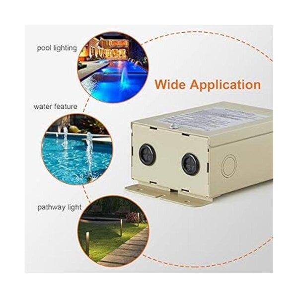 Suraielec Transformador de luz de piscina de 100 W 120 V_2